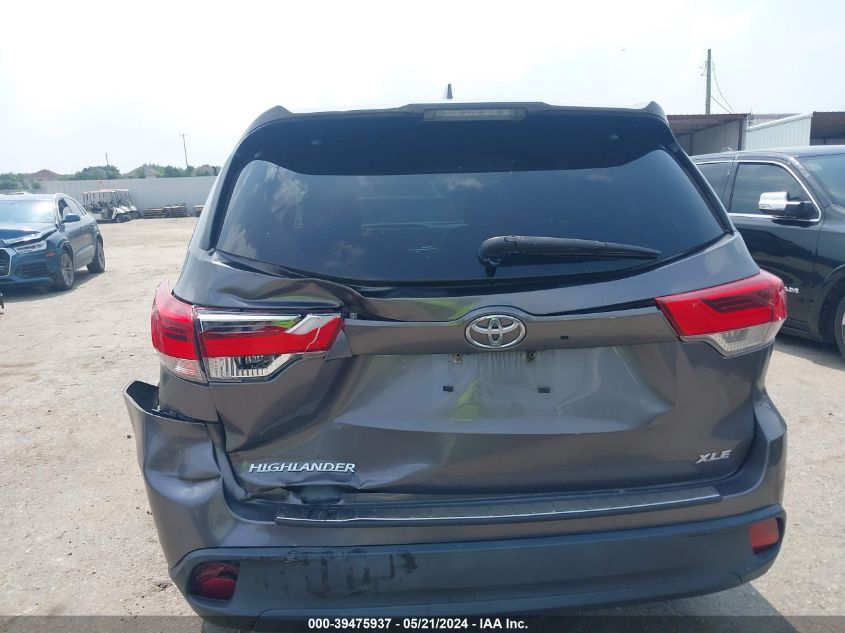 2018 Toyota Highlander Xle VIN: 5TDKZRFH4JS535542 Lot: 39475937