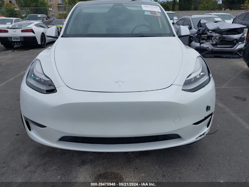 2021 Tesla Model Y Long Range Dual Motor All-Wheel Drive VIN: 5YJYGDEE5MF274814 Lot: 39475948