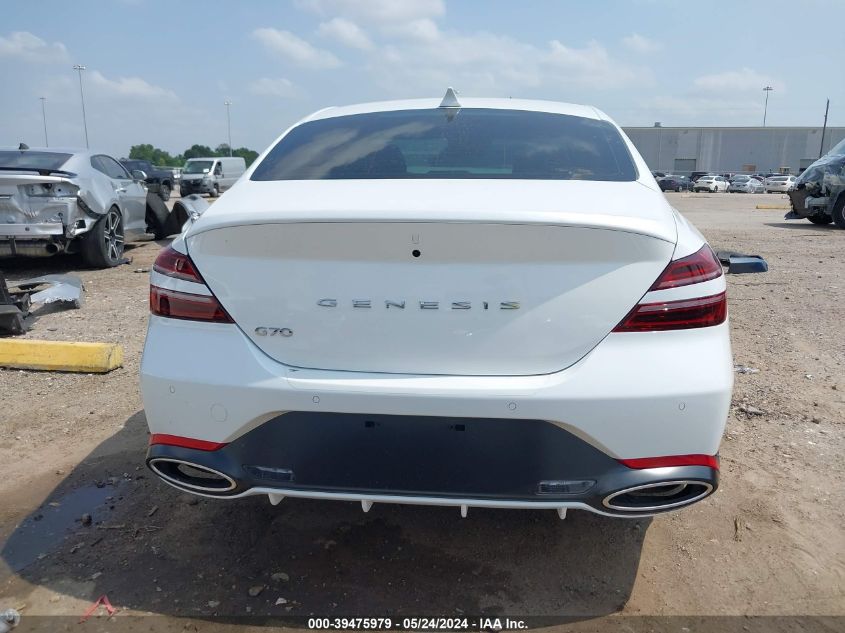 2024 Genesis G70 2.5T Rwd VIN: KMTG34SC9RU138860 Lot: 39475979