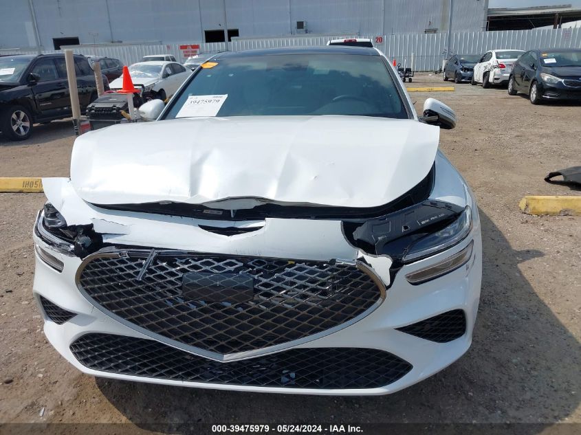 2024 Genesis G70 2.5T Rwd VIN: KMTG34SC9RU138860 Lot: 39475979