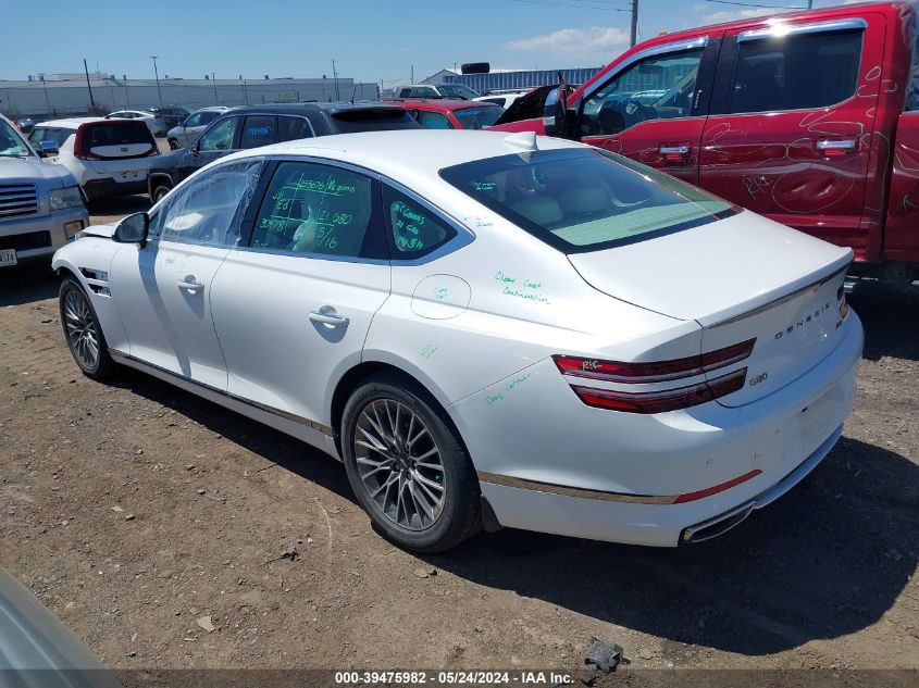 2021 Genesis G80 2.5T Awd VIN: KMTGB4SC2MU046744 Lot: 39475982