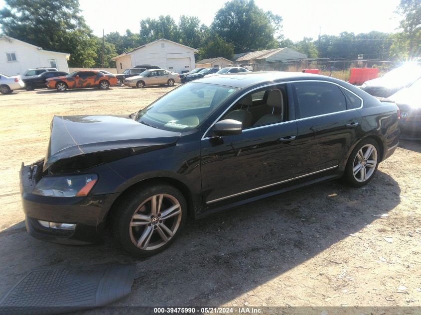 2012 Volkswagen Passat 2.0L Tdi Sel Premium VIN: 1VWCN7A31CC097693 Lot: 39475990