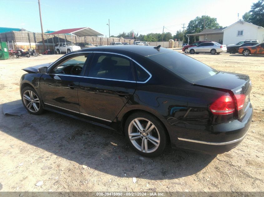 2012 Volkswagen Passat 2.0L Tdi Sel Premium VIN: 1VWCN7A31CC097693 Lot: 39475990