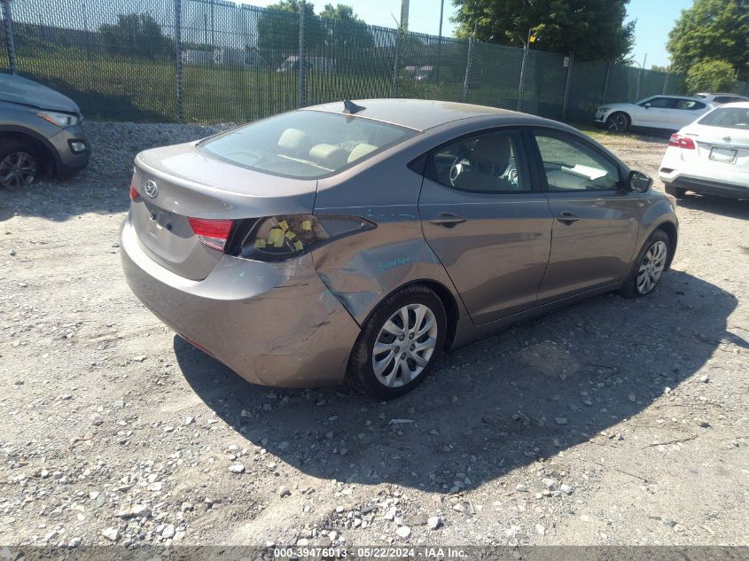 2012 Hyundai Elantra Gls VIN: 5NPDH4AE9CH112489 Lot: 39476013