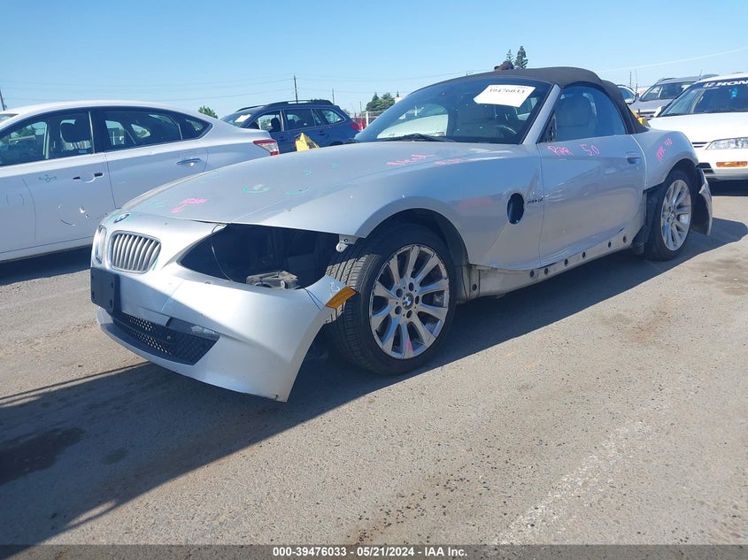 2008 BMW Z4 3.0Si VIN: 4USBU53588LW93650 Lot: 39476033