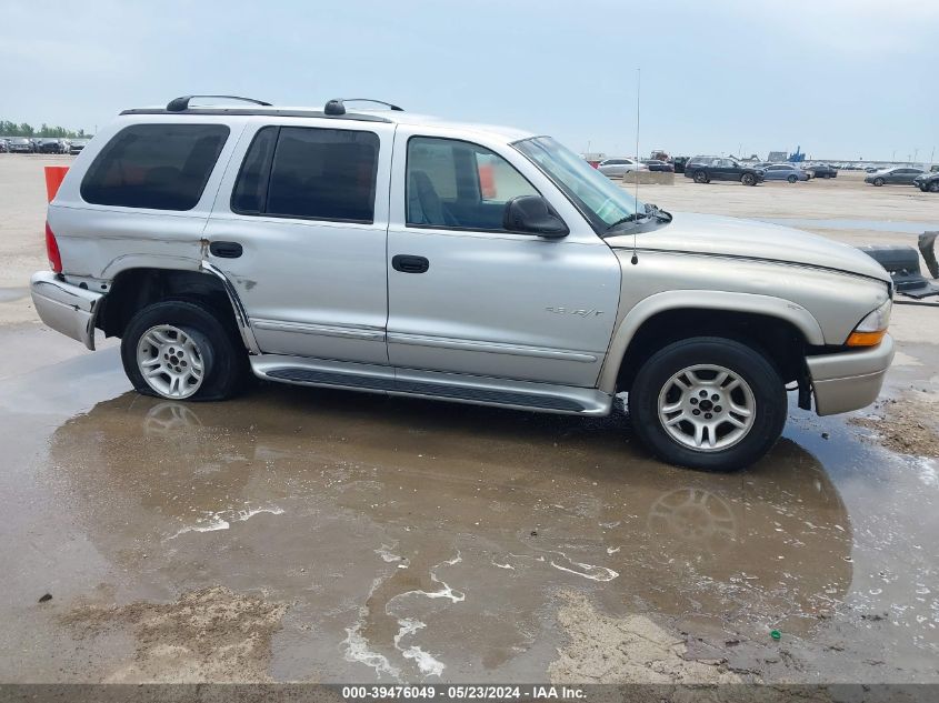 2002 Dodge Durango R/T VIN: 1B4HS78Z22F168759 Lot: 39476049