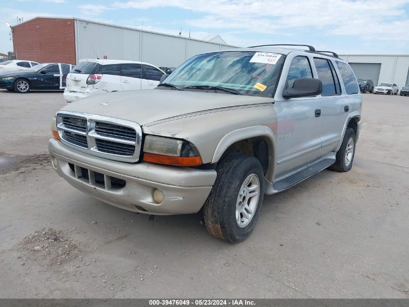 2002 Dodge Durango R/T VIN: 1B4HS78Z22F168759 Lot: 39476049