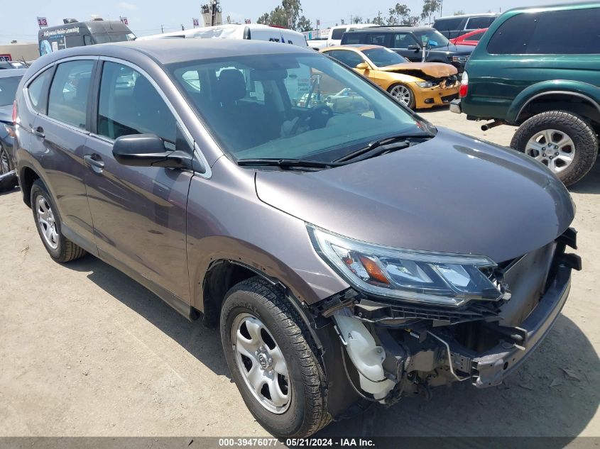 2015 Honda Cr-V Lx VIN: 3CZRM3H36FG707775 Lot: 39476077