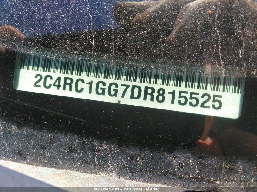 2013 Chrysler Town & Country Limited VIN: 2C4RC1GG7DR815525 Lot: 39476101