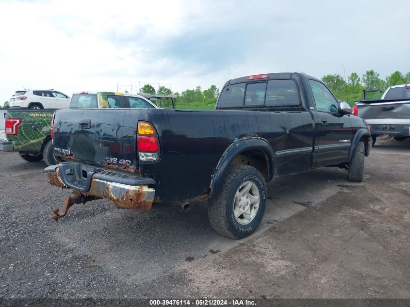 2000 Toyota Tundra Sr5 V8 VIN: 5TBKT4418YS022436 Lot: 39476114