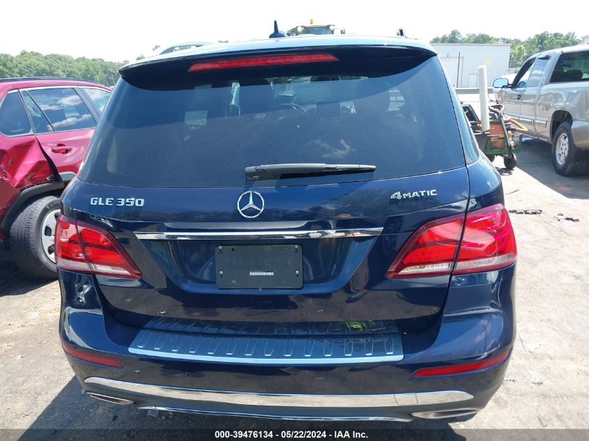 2017 Mercedes-Benz Gle 350 4Matic VIN: 4JGDA5HB9HA889528 Lot: 39476134