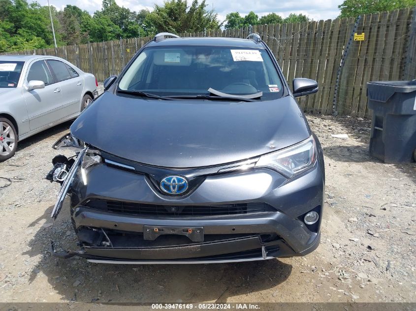 2016 Toyota Rav4 Hybrid Limited VIN: JTMDJREV6GD028217 Lot: 39476149