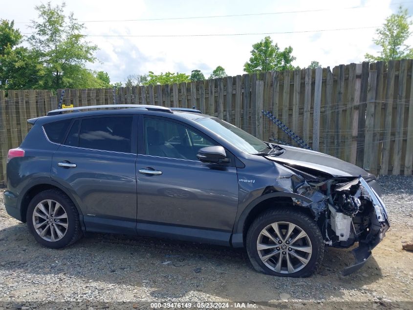 2016 Toyota Rav4 Hybrid Limited VIN: JTMDJREV6GD028217 Lot: 39476149