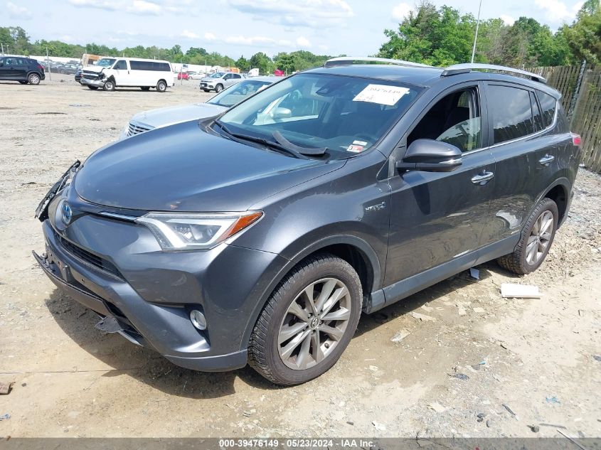 2016 Toyota Rav4 Hybrid Limited VIN: JTMDJREV6GD028217 Lot: 39476149