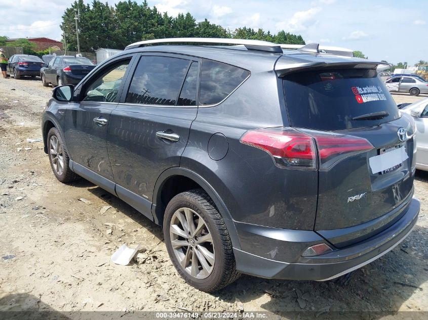 2016 Toyota Rav4 Hybrid Limited VIN: JTMDJREV6GD028217 Lot: 39476149