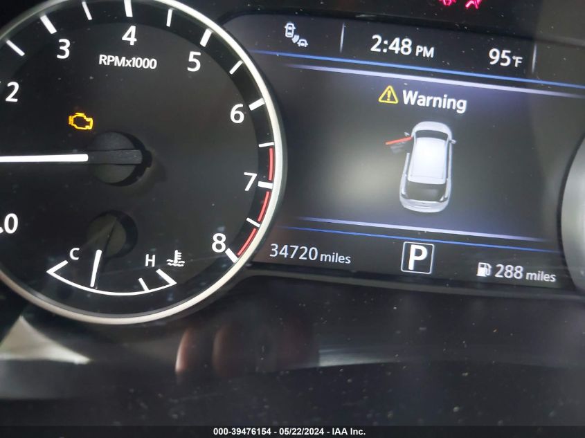 2020 Nissan Murano Sv Fwd VIN: 5N1AZ2BJ1LN109551 Lot: 39476154