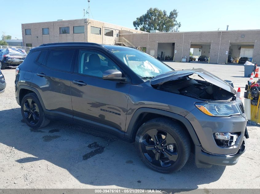 2021 Jeep Compass Altitude Fwd VIN: 3C4NJCBB9MT523433 Lot: 39476161