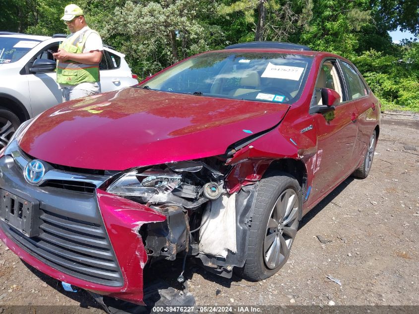 2016 Toyota Camry Hybrid Xle VIN: 4T1BD1FK9GU186664 Lot: 39476227