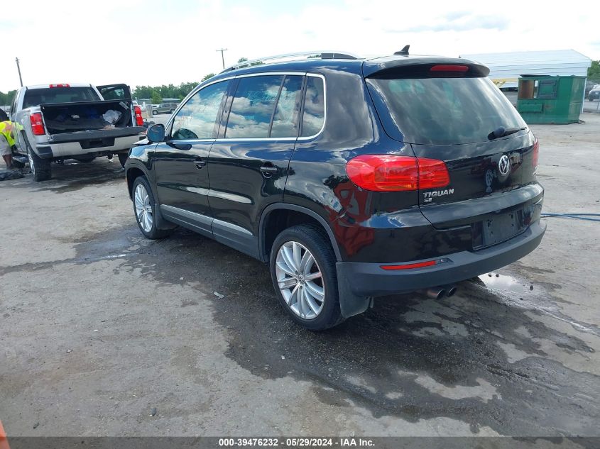 2016 Volkswagen Tiguan Se VIN: WVGBV7AX9GW600436 Lot: 39476232