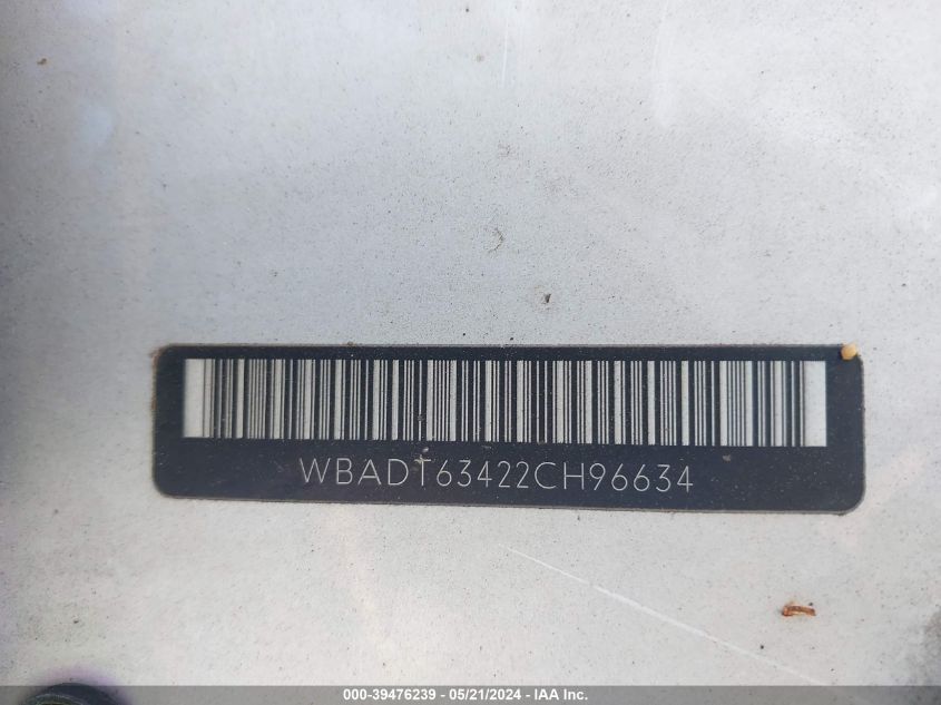 2002 BMW 530Ia VIN: WBADT63422CH96634 Lot: 39476239