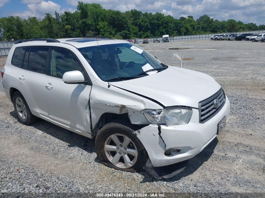 2010 Toyota Highlander Base V6 VIN: 5TDZK3EH5AS017053 Lot: 39476245