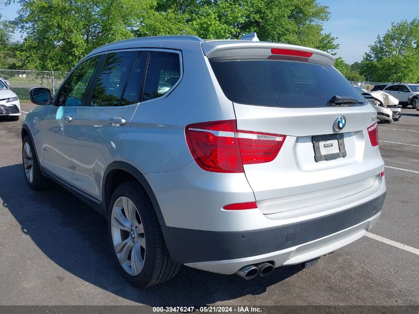 2013 BMW X3 xDrive35I VIN: 5UXWX7C57DL978858 Lot: 39476247