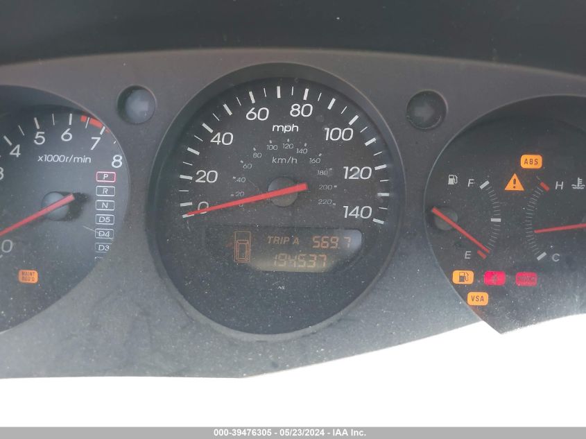 2003 Acura Mdx VIN: 2HNYD18673H510930 Lot: 39476305