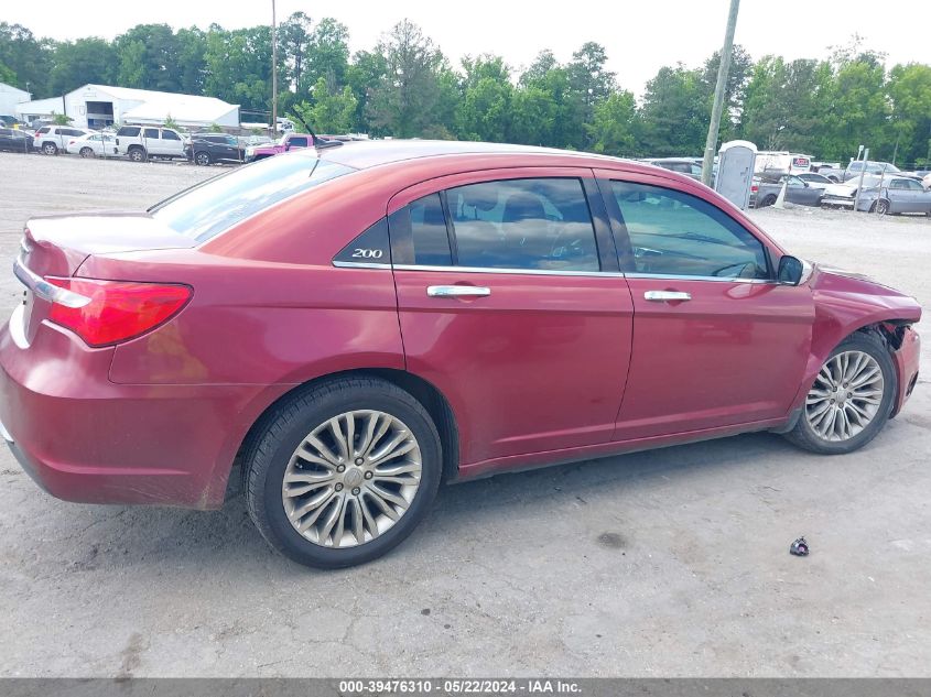 2013 Chrysler 200 Limited VIN: 1C3CCBCG3DN598431 Lot: 39476310
