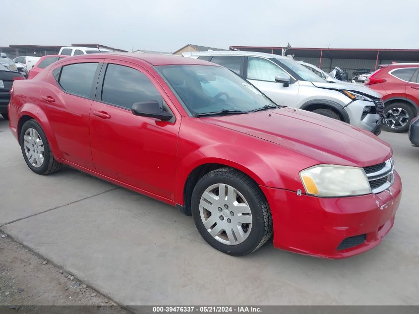 2014 Dodge Avenger Se VIN: 1C3CDZABXEN115791 Lot: 39476337