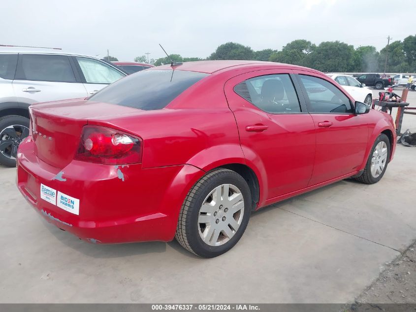 2014 Dodge Avenger Se VIN: 1C3CDZABXEN115791 Lot: 39476337