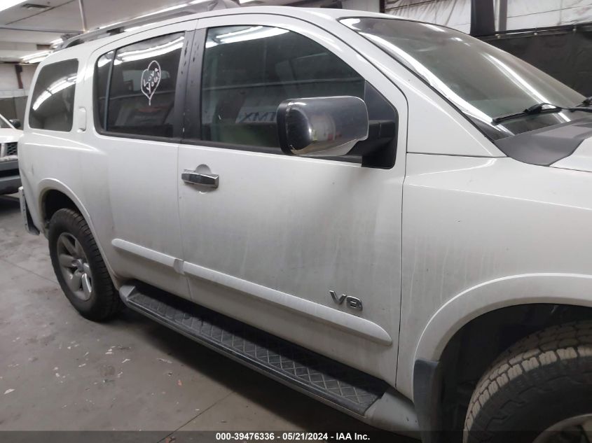 2008 Nissan Armada Se VIN: 5N1AA08D08N609401 Lot: 39476336