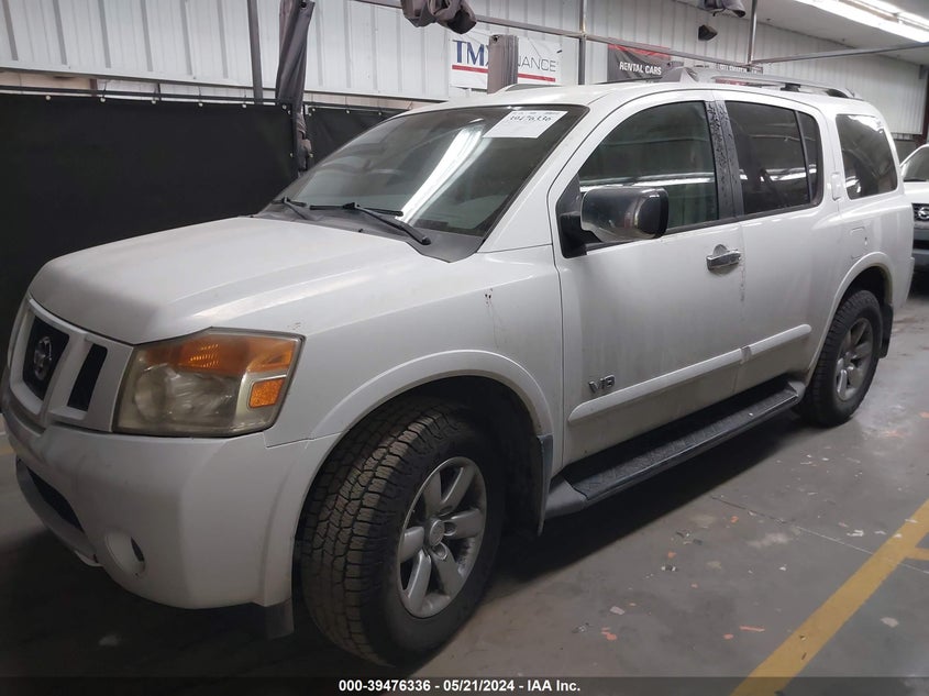 2008 Nissan Armada Se VIN: 5N1AA08D08N609401 Lot: 39476336
