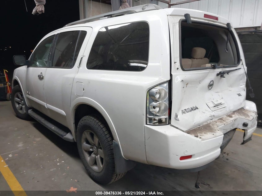 2008 Nissan Armada Se VIN: 5N1AA08D08N609401 Lot: 39476336
