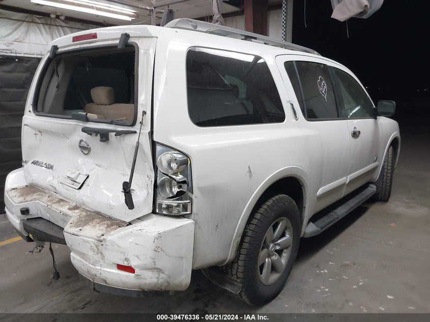 2008 Nissan Armada Se VIN: 5N1AA08D08N609401 Lot: 39476336