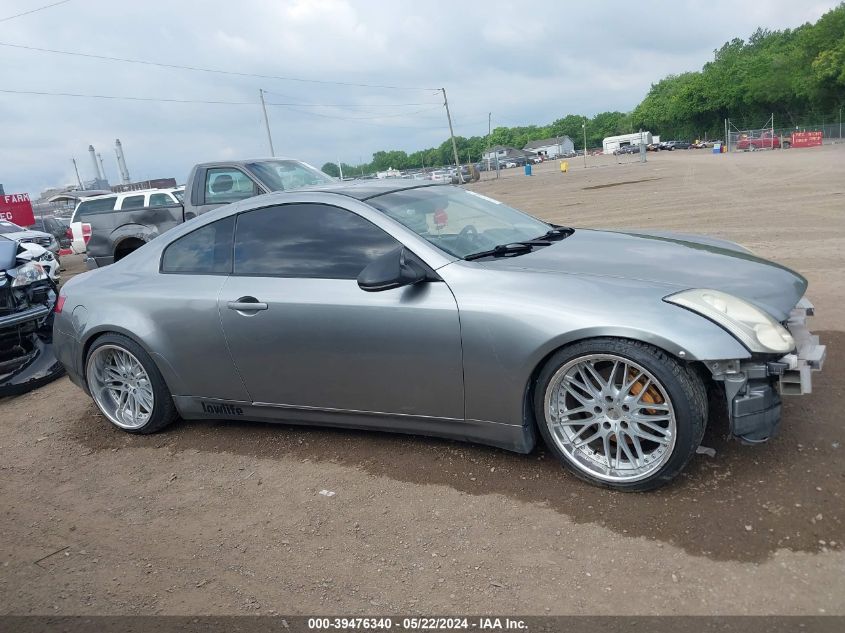 2003 Infiniti G35 Base W/6 Speed Manual VIN: JNKCV54E43M212588 Lot: 39476340