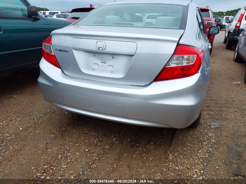 2012 Honda Civic Lx VIN: 19XFB2E5XCE003472 Lot: 39476345