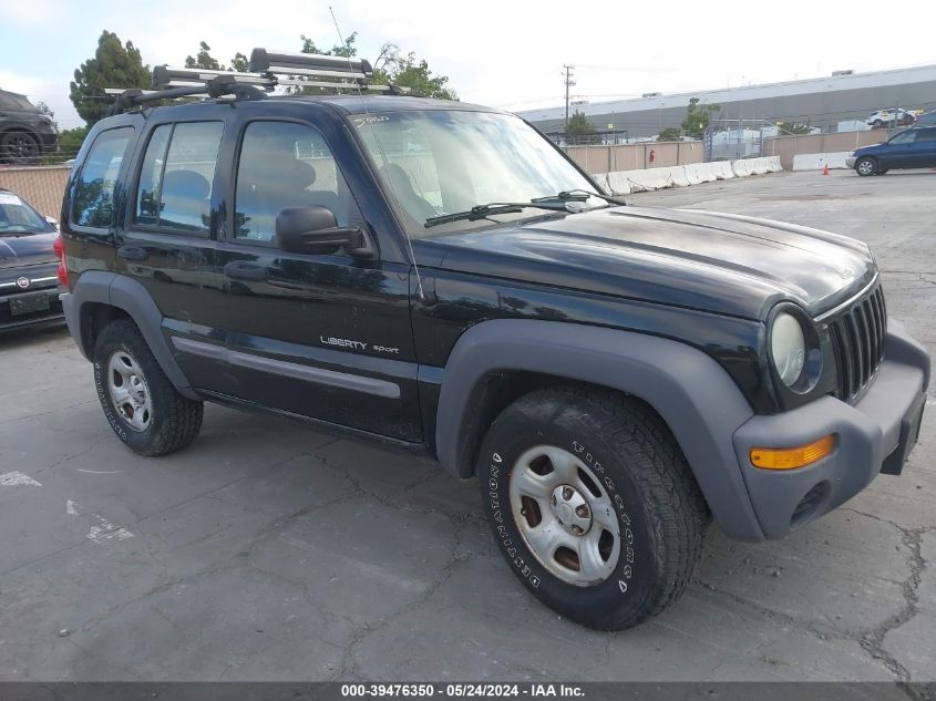 2003 Jeep Liberty Sport/Freedom VIN: 1J4GL48K33W589205 Lot: 39476350