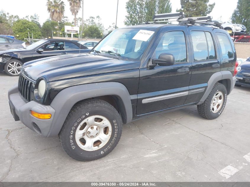 2003 Jeep Liberty Sport/Freedom VIN: 1J4GL48K33W589205 Lot: 39476350