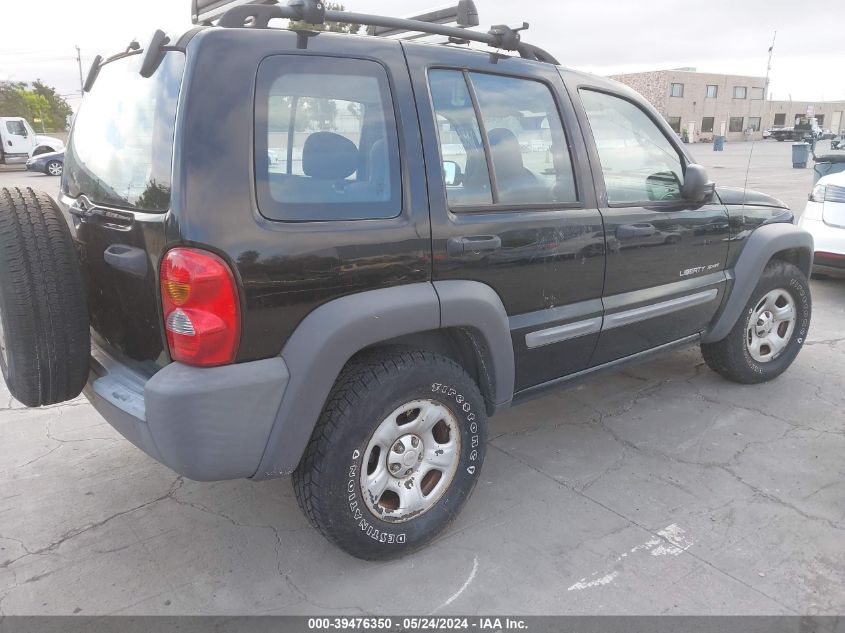 2003 Jeep Liberty Sport/Freedom VIN: 1J4GL48K33W589205 Lot: 39476350