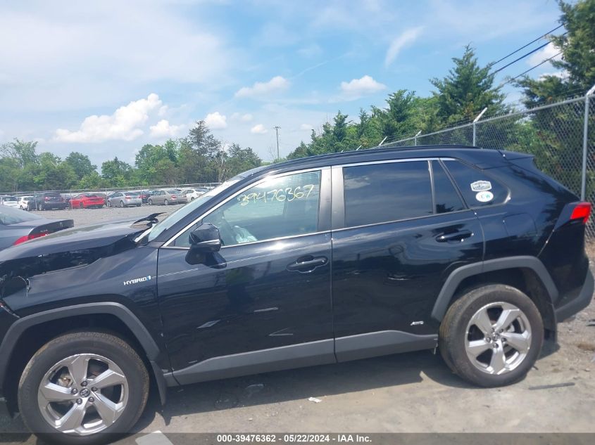 2021 Toyota Rav4 Xle Premium Hybrid VIN: 4T3B6RFV8MU024272 Lot: 39476362
