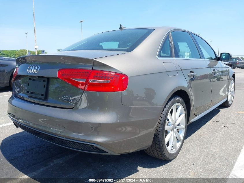 2015 AUDI A4 2.0T PREMIUM - WAUFFAFLXFN042555