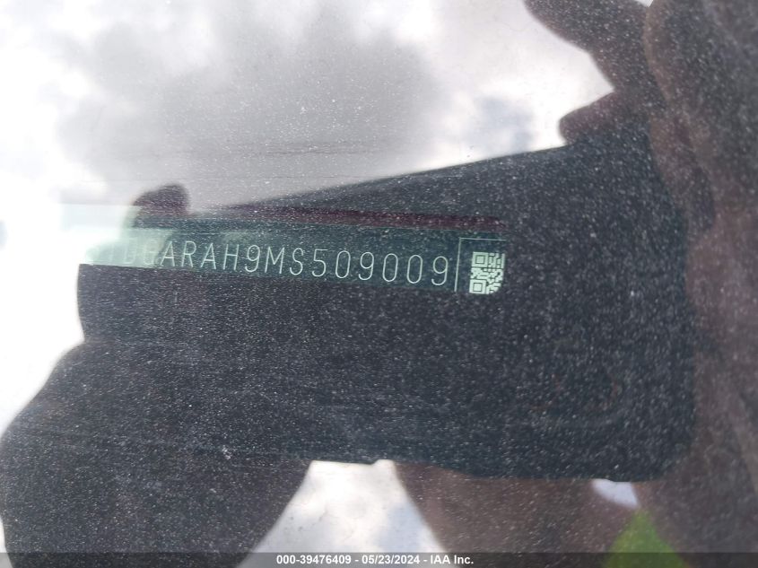 2021 Toyota Highlander Hybrid Xle VIN: 5TDGARAH9MS509009 Lot: 39476409