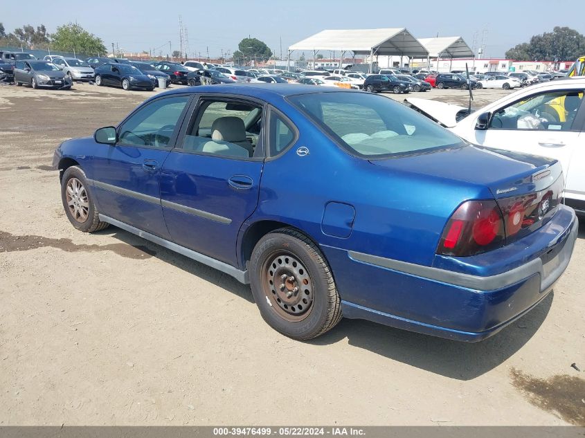 2005 Chevrolet Impala VIN: 2G1WF52E159329150 Lot: 39476499