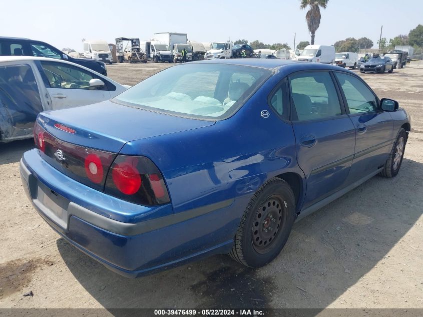 2005 Chevrolet Impala VIN: 2G1WF52E159329150 Lot: 39476499