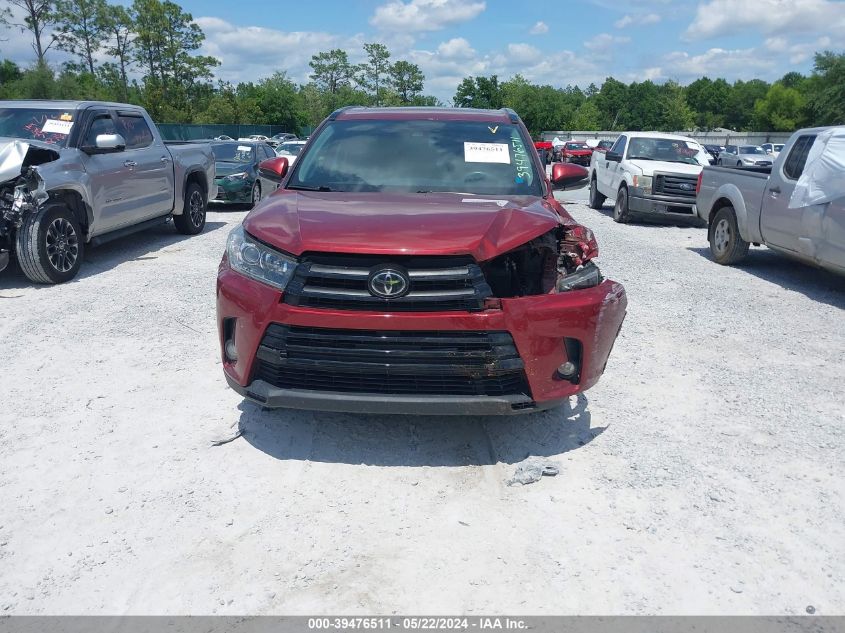 2018 Toyota Highlander Se VIN: 5TDKZRFH4JS544001 Lot: 39476511