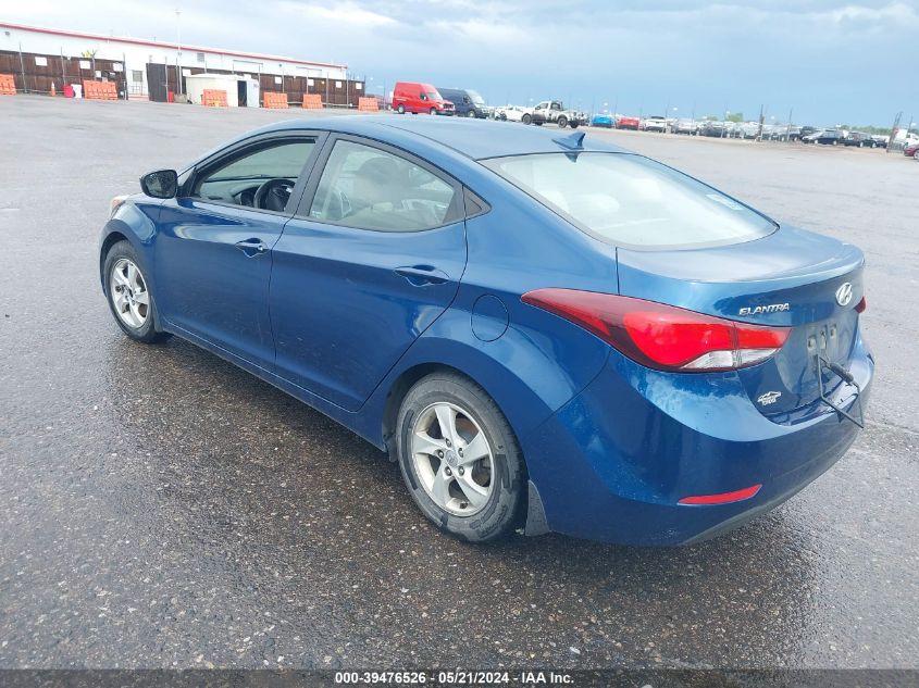 2015 Hyundai Elantra Se VIN: KMHDH4AE3FU416679 Lot: 39476526