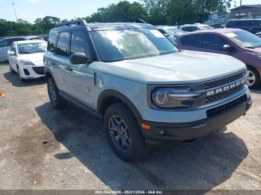 2022 Ford Bronco Sport Badlands VIN: 3FMCR9D99NRE10296 Lot: 39476608