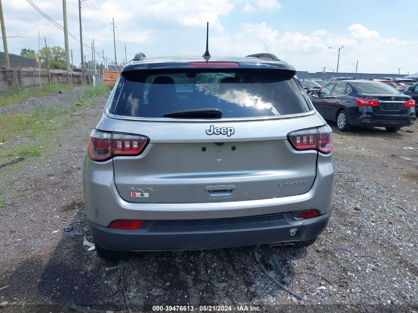 2018 Jeep Compass Limited 4X4 VIN: 3C4NJDCB6JT245171 Lot: 39476613