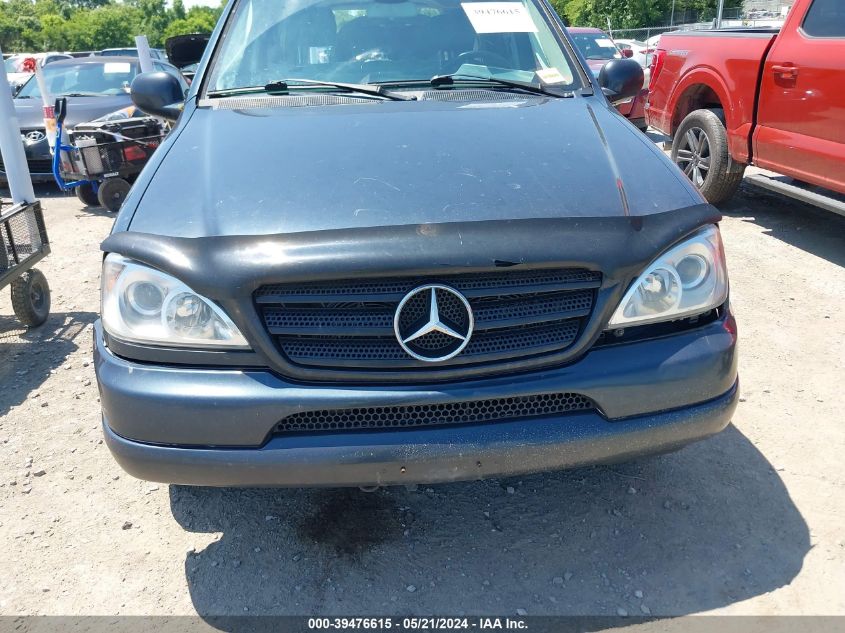 2000 Mercedes-Benz Ml 320 VIN: 4JGAB54E5YA202559 Lot: 39476615