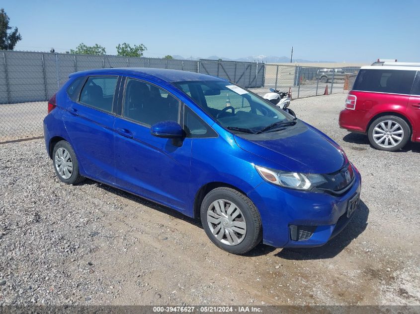 2015 Honda Fit Lx VIN: 3HGGK5H5XFM748428 Lot: 39476627